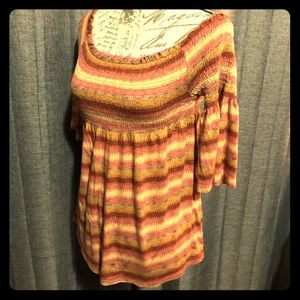 Off the shoulder babydoll top